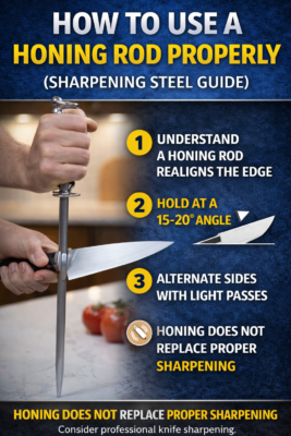 how to use a honing rod